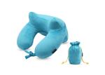 Rose Red / Blue Color Inflatable Travel Pillow Anti Snore With Storage Bag