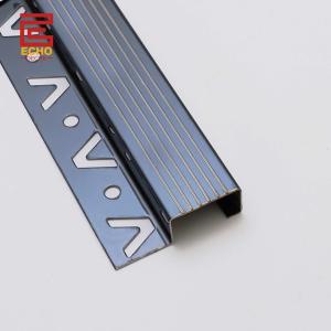 Wholesale 201 304 316 Stainless Steel Tile Trim Protection Tile Step Edge Trim from china suppliers