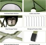Camping Tent Cot, Folding Tent Combo Air Mattress & Sleeping Bag, Off-Ground