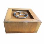 ISO Garden Gas Fire Pits 1200mm Outdoor Dining Table With Fire Pit