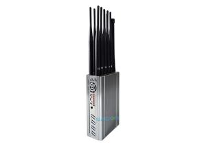 Wholesale 12 Channels Portable Mobile Phone Signal Jammer Block 2G 3G 4G GPS L1 L2 L5 8.4W from china suppliers