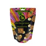 Mylar Inner VMPET Stand Up Chocolate Packaging Bags Top Zipper Water Proof