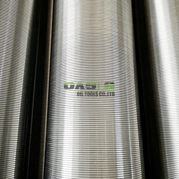 Wire Wound Slotted Casing Pipe , Vee Shaped 304 Stainless Steel Wedge Wire Filter