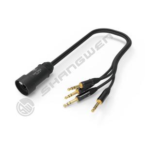 Wholesale 4 Channel XLR Male Jack Connector Stereo Plug Audio Extension Cable RJ45 Shielded Network Adapter Cables from china suppliers