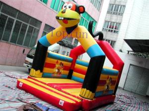 Wholesale Kids 5 x 5m Monkey Inflatable Jumping Castle Custom 0.55mm PVC Tarpaulin Combo from china suppliers