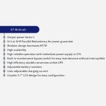 Visench 42U-300HV 300KW Modular 300KVA 300000VA 300000W PF 0.99 3Phase Online