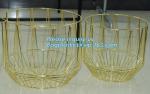 Lined Utility Metal Wire Storage Bin Laundry Basket with Handles for Heavy Duty