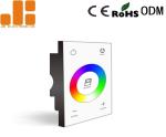 DMX512 Signal White Dimmer Switch , 86*86 Glass Panel Dimmer Control Switch