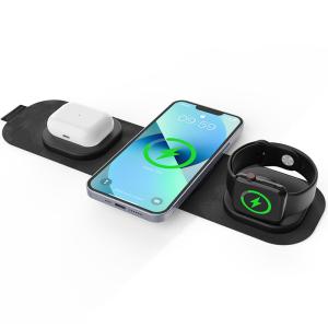 Wholesale 15W 10W Magnetic Foldable Wireless Charger 3 In 1 Wireless Charger from china suppliers