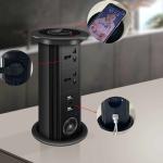 Electric Smart Intelligent lifting Motorized Pop Up Desk Power Socket Conference