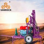 Small Trailer Mounted Water Well Drilling Rig Portable Hydraulic Water Well