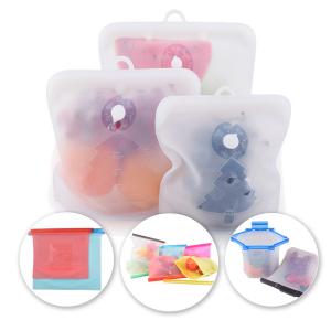 China 1.5L Sandwich Preservation Silicone Food Pouches Reusable Food Storage Bags on sale