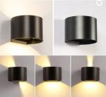 Double Sided LED Wall Light Black / Grey Outdoor Wall Lights Waterproof Modern
