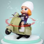 Finished Goods Children's Dazzling Electric Motorcycle Toy 360 Rotating Swinging