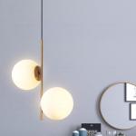 SGROW Decorative Glass Luster Hanging Lamp Lighting Fixture Nordic Modern Glass