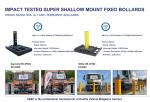 Black Fixed Metal Bollard Post Embedded Bollard For Anti Terrorist
