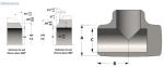 Carbon Steel MSS SP-75 WPH Y-56 Cushion Tee / Target Tee Seamless 1/2'' - 4''