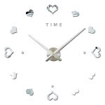 Love Heart Self-adhensive Large Hanging Wall Clocks Modern Unique Wall Clocks