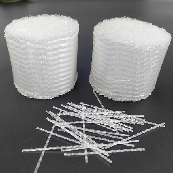 Synthetic Polypropylene Fiber Wave Form 54mm For Shotcrete