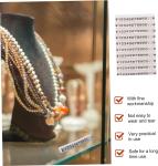 Small Jewellery Plastic Cube Tags Display Stand With Strings 3mm Labels