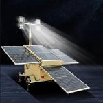 Mobile Solar Light Tower Surveillance Industrial Light Tower Height 7meters