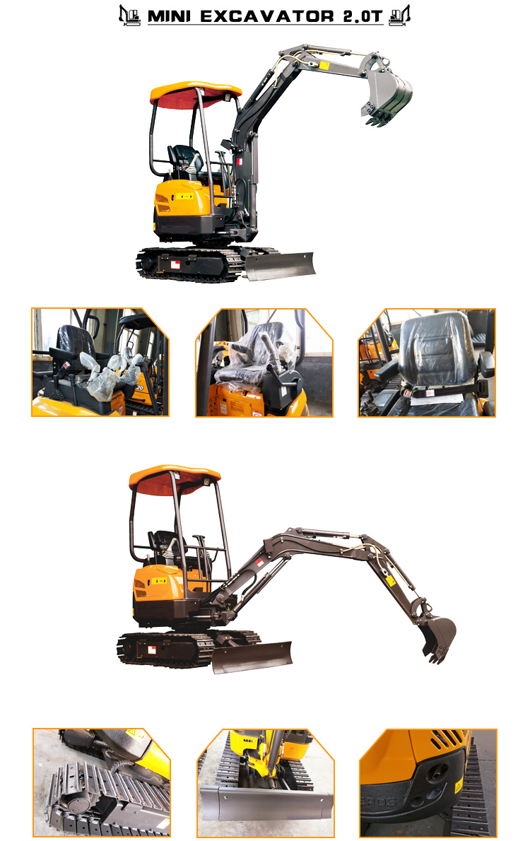1.8 ton Mini Hydraulic Crawler Excavator With 0.045cbm Bucket