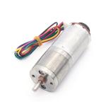 ASLONG Hall Motor Encoder Reduction Motor JGA25-370B 12V 8.6-977RPM High Torque