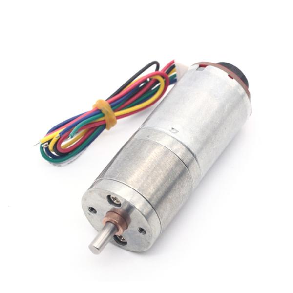 ASLONG Hall Motor Encoder Reduction Motor JGA25-370B 12V 8.6-977RPM High Torque