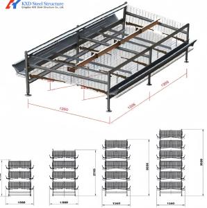 Wholesale Animal Feeding Chicken Layer Cages 8 Tiers 9 Tiers H Type Layer Hen Cage from china suppliers
