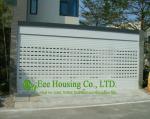 White Color Remote Control Aluminum alloy rolling garage door, Powder coating