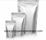Resealable OPP Laminated Aluminum Foil Zipper Bag For Food Packaging