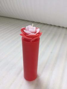 Wholesale 100% paraffin wax unscented craft candle that the round pillar with flower packed into gift box from china suppliers