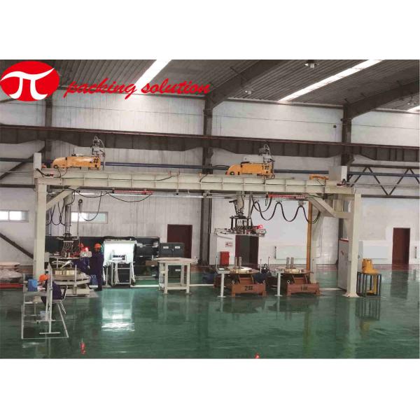 Pneumatic Copper Coil Packing Line ID 300mm With Turning Handling Welding