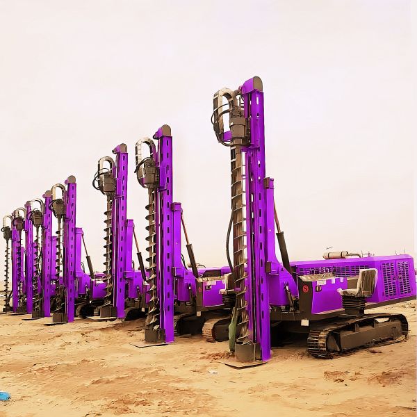 Screw Pile Driver Highway Guardrail Pile Driving Machine High Drilling Speed Pile Drilling Rig