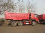 Sinoturk Howo 7 Dump Truck With 336hp 10 Tires 6x4 18m3 Capacity Red Color