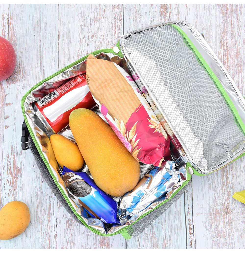 Reusable Durable Soft Leakproof Thermal Lunch Bag for School Work Office