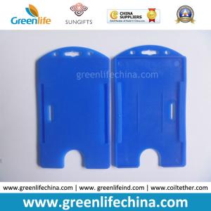Wholesale Open Faced Holder Blue Hard Plastic ID Card Pack from china suppliers