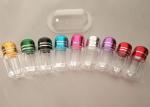 3g Mini Plastic Capsule Bottles ISO9001 Plastic Bottle With Metal Cap