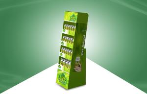 Wholesale Four Shelf Free Standing Cardboard Displays Eco Friendly Cmky Offset Printing from china suppliers