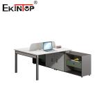 Low-Cost Industrial Style Employee Office Workstation With Screen Storage