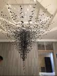 Luxury Stone Crystal Chandelier Large Modern Staircase Led Lighting(WH-NC-92)