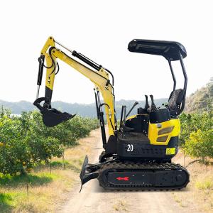 Wholesale Changchai 390 Tailless Mini Excavator Machine 2 Ton 20KW With Boom Swing from china suppliers