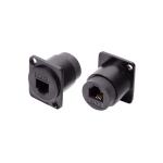 RJ45 D type CAT5E UTP keystone jack Toolless female jack panel mount telecommuni