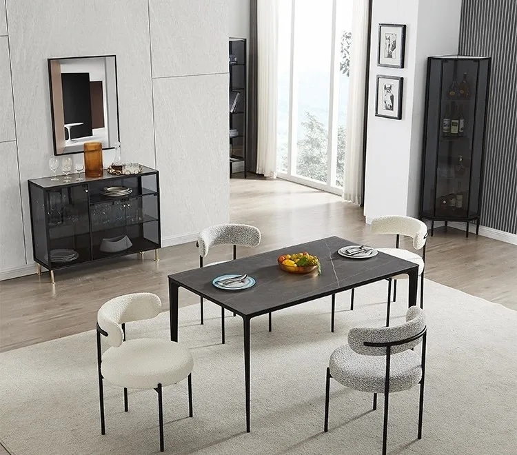 Adjustable Modern Upholstered Dining Chairs White Upholstered Side Chair