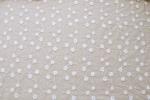 Floral Pattern Nylon Lace Fabric Embroidered Tulle Fabric For Wedding Dress