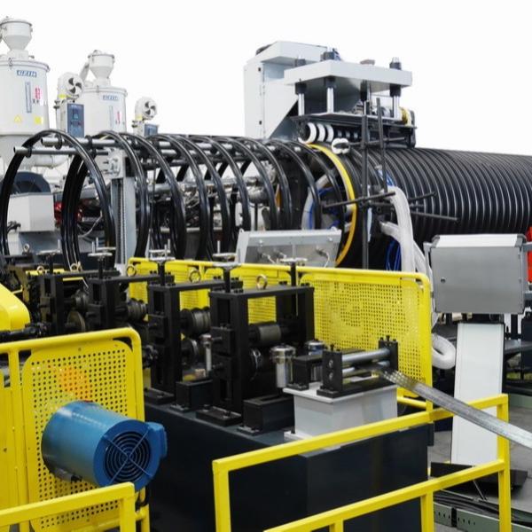 HDPE Double Wall Corrugated Pipe Extrusion Machine 3000 Mm 800Mpa Spiral