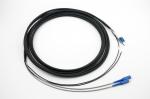 Light Weight Fiber Cable Assembly Sc To Lc Duplex Outdoor Black LSZH Jacket