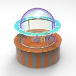 Electric Indoor Playground Equipment Ocean Ball Plastic Fun Play Blowing Machine