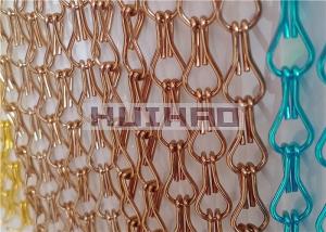 Wholesale 1.6mm Anodized Aluminum Chain Curtains Copper Color For Architectural Wall Decoration from china suppliers