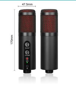 Wholesale CE ROHS 170mm USB Recording Microphone For Laptop Plug And Play from china suppliers